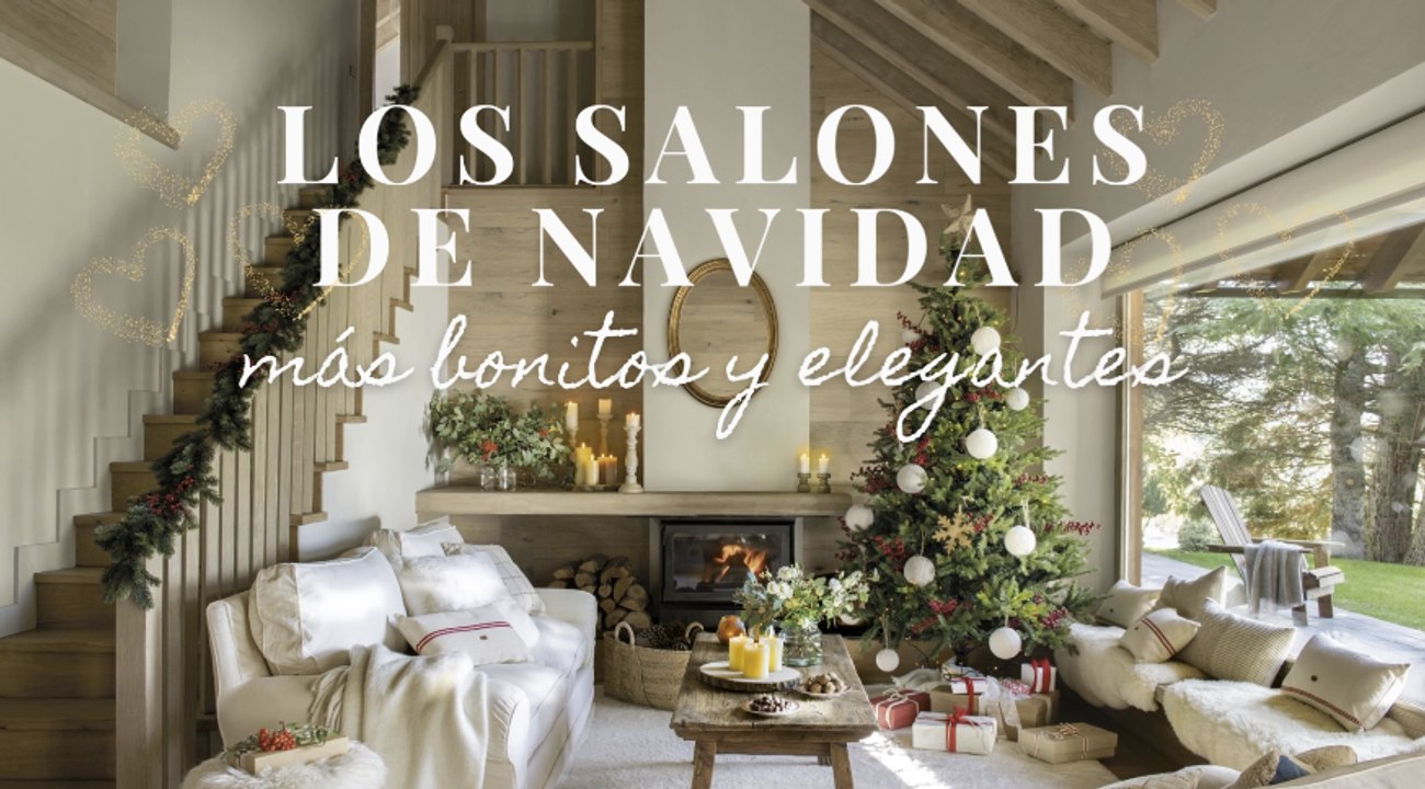 10 salones navideños con encanto y mucha elegancia, llenos de ideas bonitas para copiar