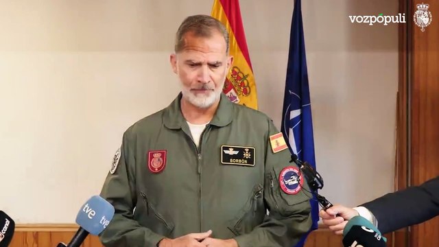 Felipe VI, desolado ante la DANA: Todos están trabajando y lo importante es que no haya limitación de medios