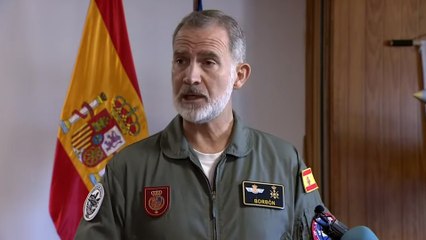 Felipe VI transmite su pésame a las víctimas por la DANA