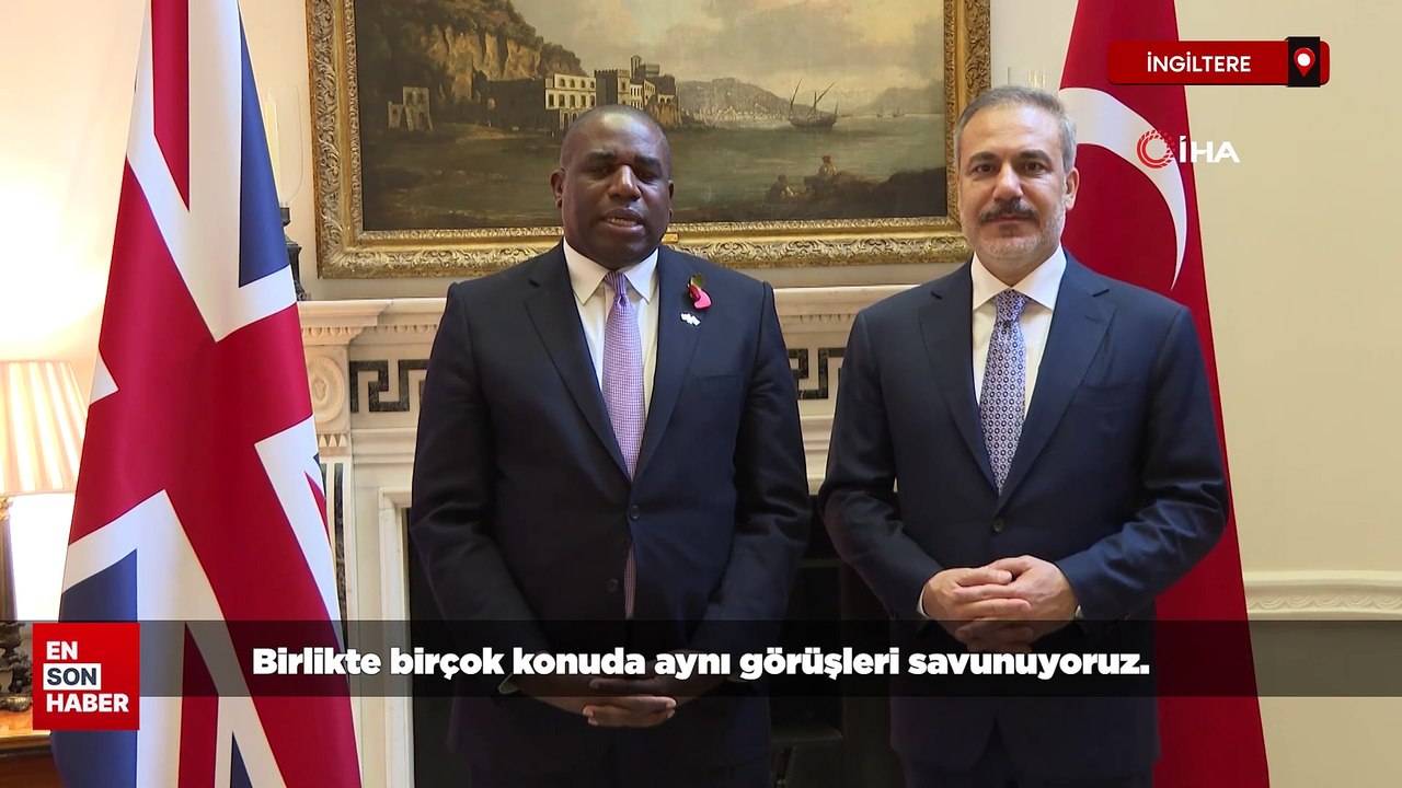 Bakan Hakan Fidan, İngiliz mevkidaşı Lammy ile görüştü