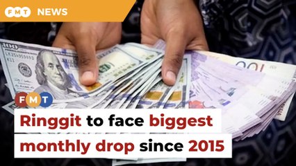 Ringgit set for biggest monthly decline since 2015