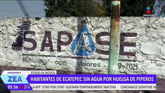 Huelga de piperos deja sin agua a habitantes de Ecatepec, Edoméx