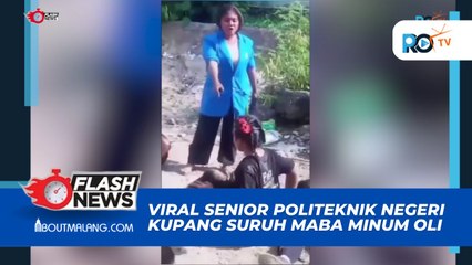 BEREDAR VIDEO VIRAL SENIOR POLITEKNIK NEGERI KUPANG DIDUGA SURUH MABA MINUM OLI