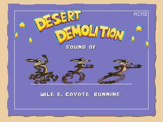 The Sound of Wile E. Coyote Running in Desert Demolition