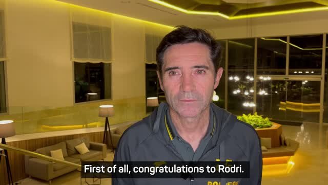 Marcelino 'very happy' for Rodri after Ballon d'Or win