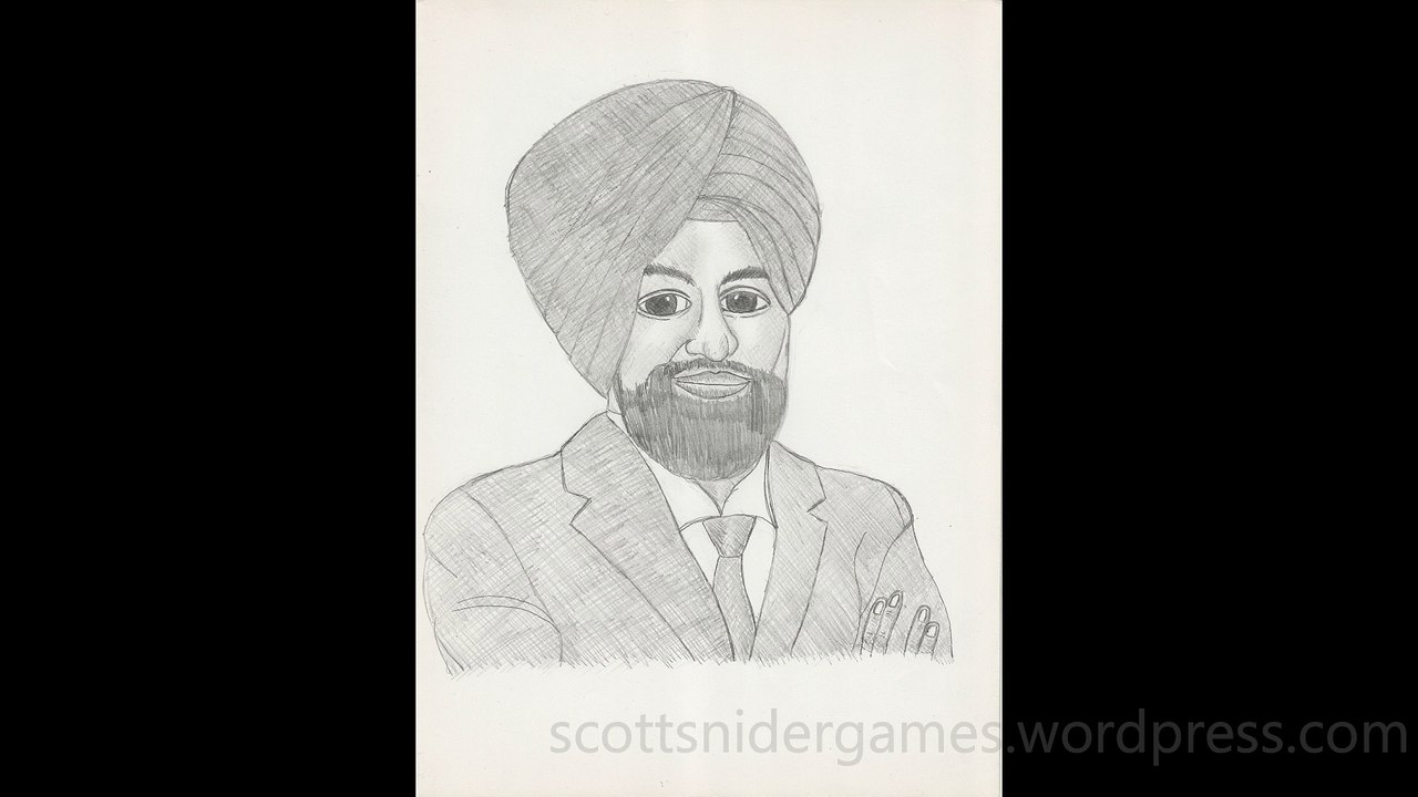 Harbans S. Sidhu Portrait Pencil Sketch Video (10-30-2024)