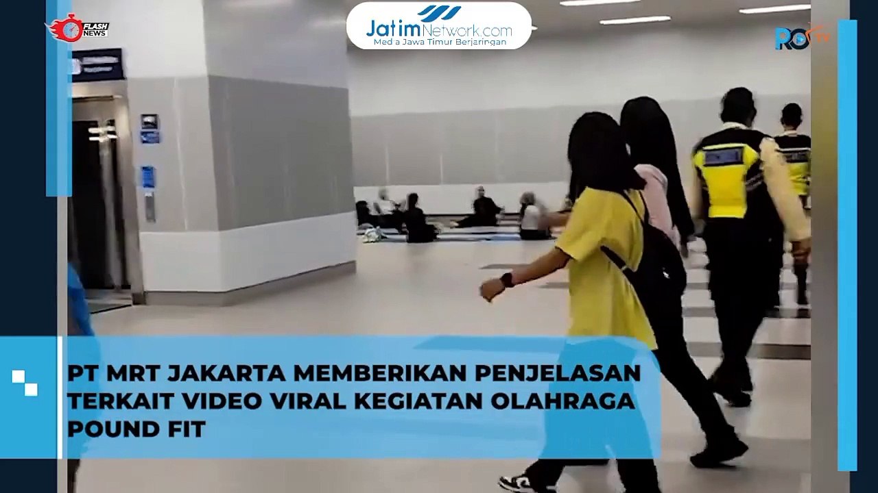 Viral! Stasiun MRT Bundaran HI Digunakan Untuk Olahraga Poundfit