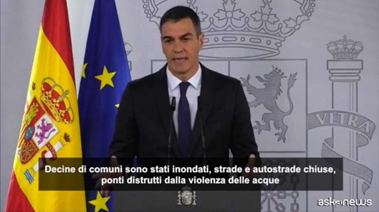 Pedro Sanchez: "la peggiore ondata di maltempo dell'ultimo secolo"