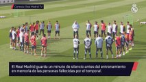 El Real Madrid guarda un minuto de silencio por las víctimas del temporal