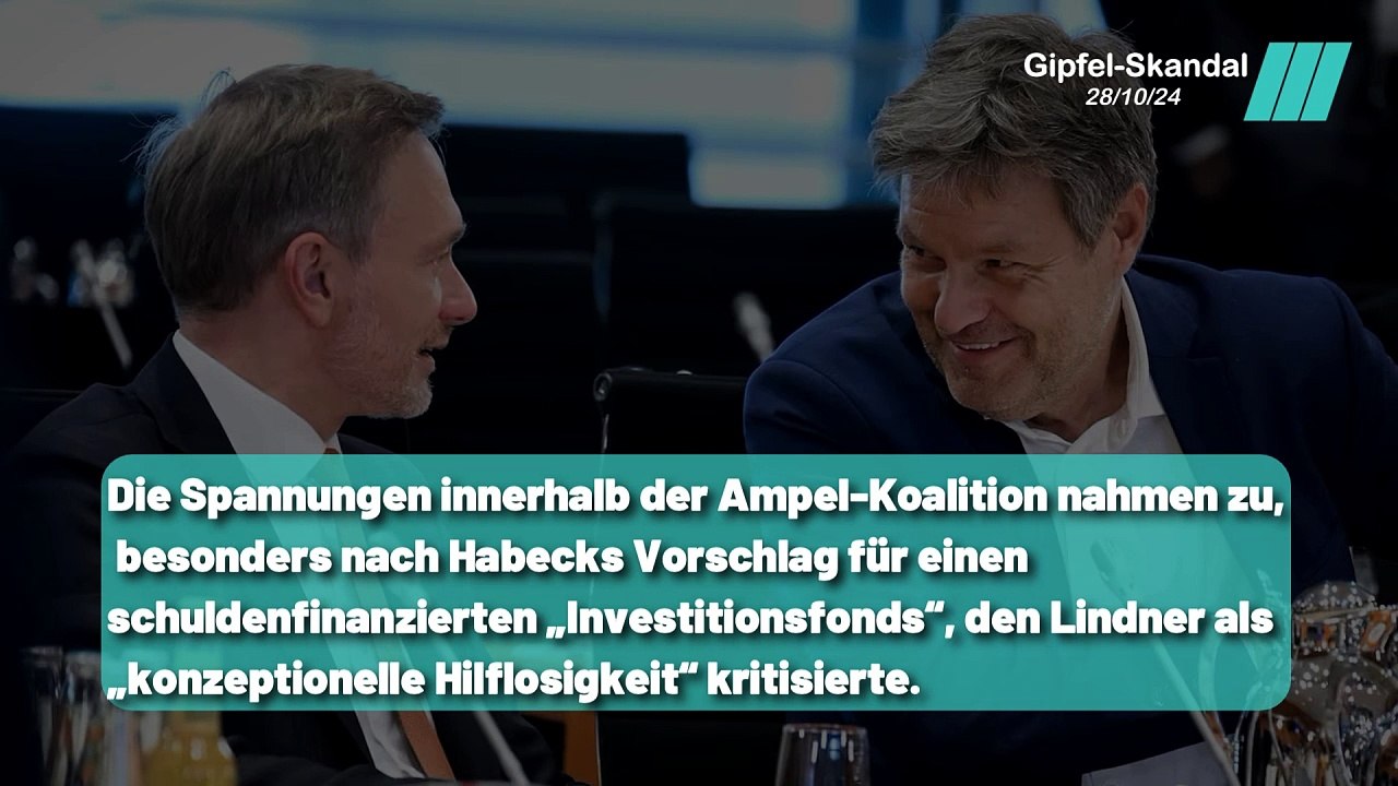Warum hat Scholz Habeck und Lindner ausgeschlossen ?