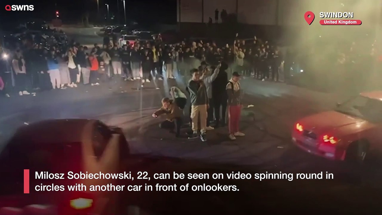 Man banned from driving after crashing doing 'doughnuts' at car meet