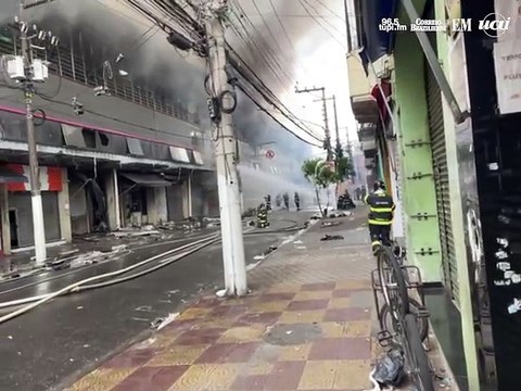 Incêndio atinge o Shopping 25 Brás, no Centro de SP