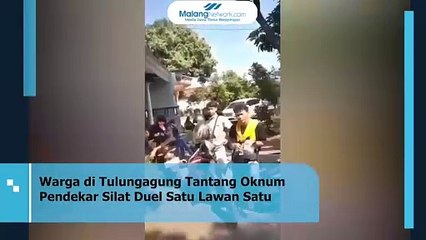 Heboh Warga di Tulungagung Tantang Duel dengan Oknum Pendekar Silat