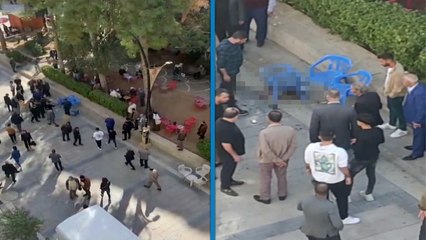 Kaldırımda otururken bıçaklı saldırıya uğradı