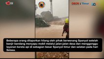 Momen Menegangkan, Detik-detik Penyelamatan Seorang Sopir dari Banjir Besar