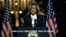 Kamala acusa Trump de querer 'poder sem controle'