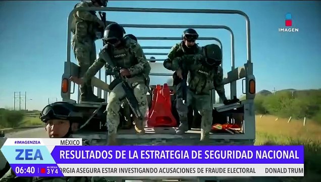 El gobierno federal logra detenciones y el decomiso de armas de fuego y drogas