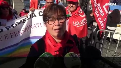 Manovra, pensionati in piazza a Roma: "Noi vero welfare del Paese"