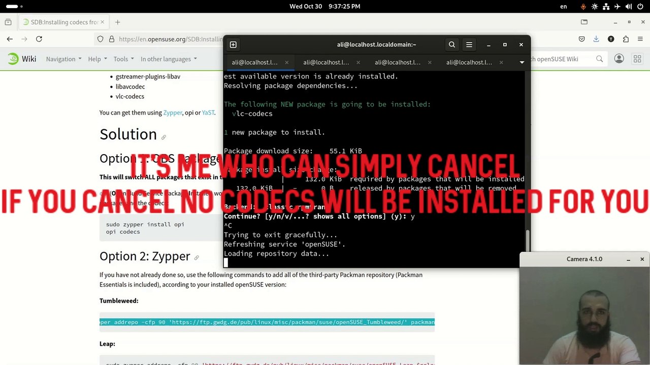 Multimedia codecs on OpenSUSE