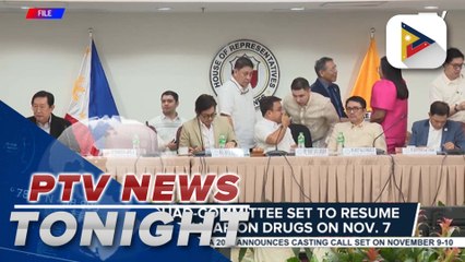 House Quad-Committee set to resume hearing on war on drugs on Nov. 7