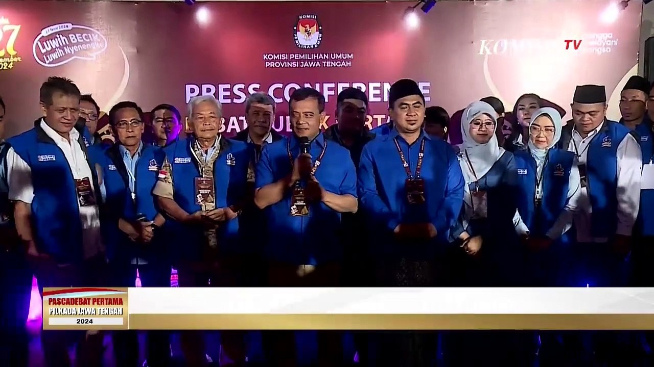 [FULL] Konpers Pasangan Ahmad Luthfi-Taj Yasin Pasca Debat Pilkada Jateng