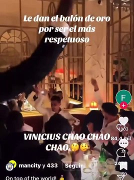 Las mofas de Rodri tras ganar el Balón de Oro: Vinicius chao