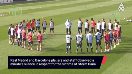 Real Madrid and Barcelona observe minute's silence for Storm Dana victims