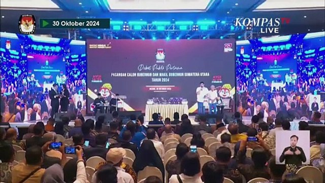 [FULL] Visi Misi Cagub Bobby dan Cagub Edy Rahmayadi di Debat Perdana Pilkada Sumut