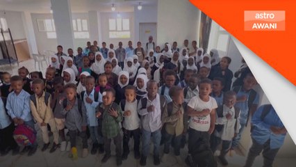 Kanak-kanak Sudan teruja kembali ke sekolah di Libya