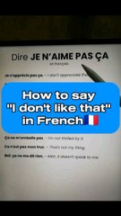 How to say "I don't like that" in French|Learn and speak french with Alain and Moh