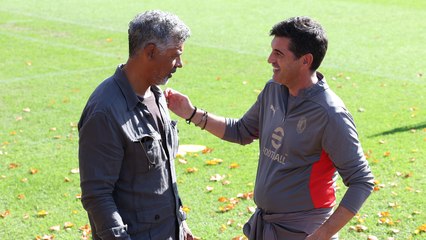 Frankie Rijkaard visits Milanello