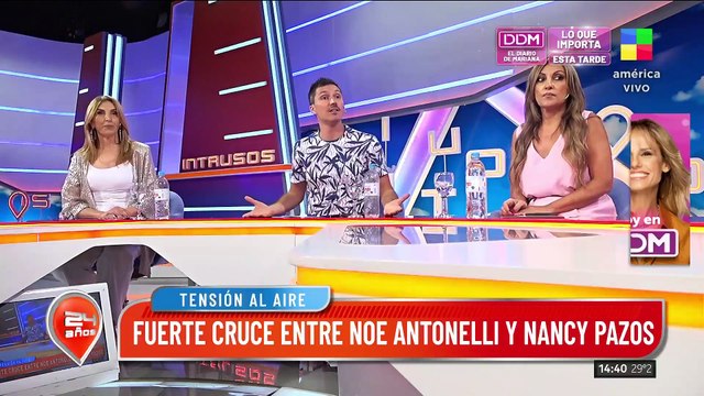 Tensión al aire: fuerte cruce entre Noe Antonelli y Nancy Pazos
