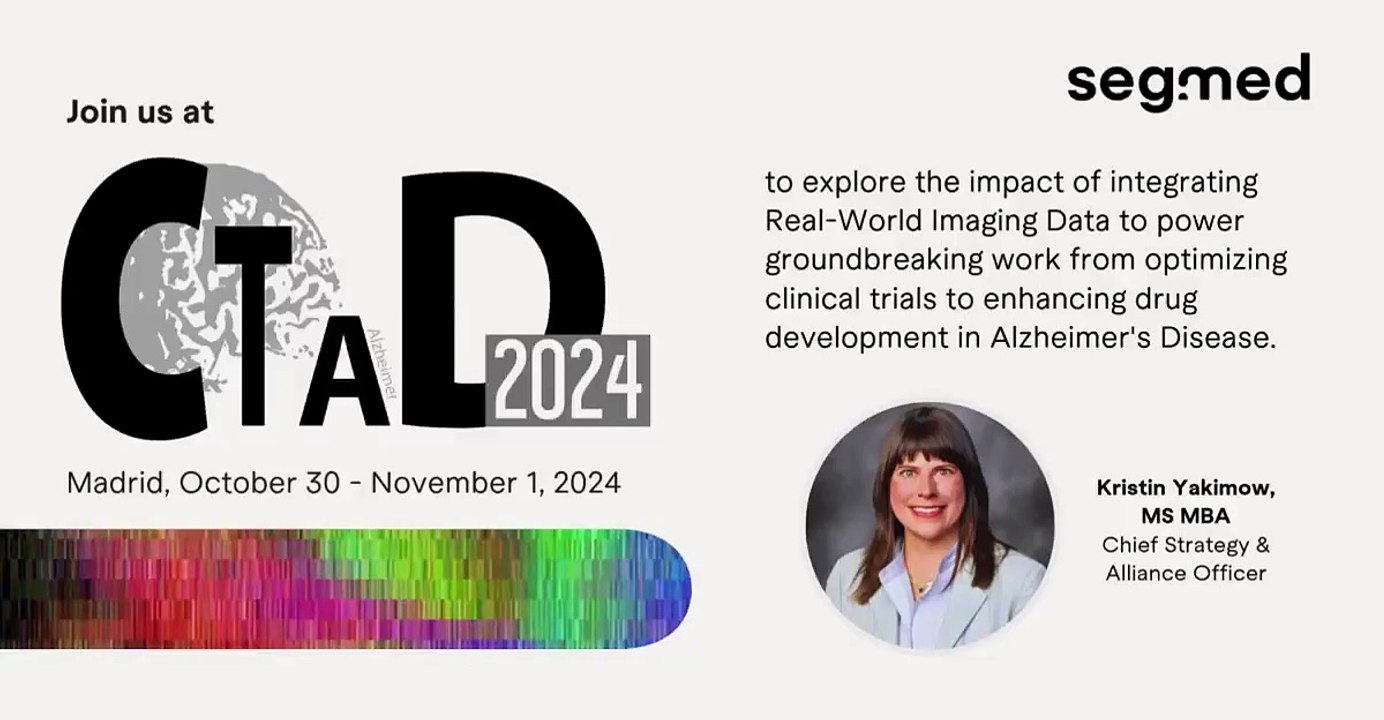 Join us at CTAD 2024! Segmed is thrilled to be here at the CTAD 2024 ...