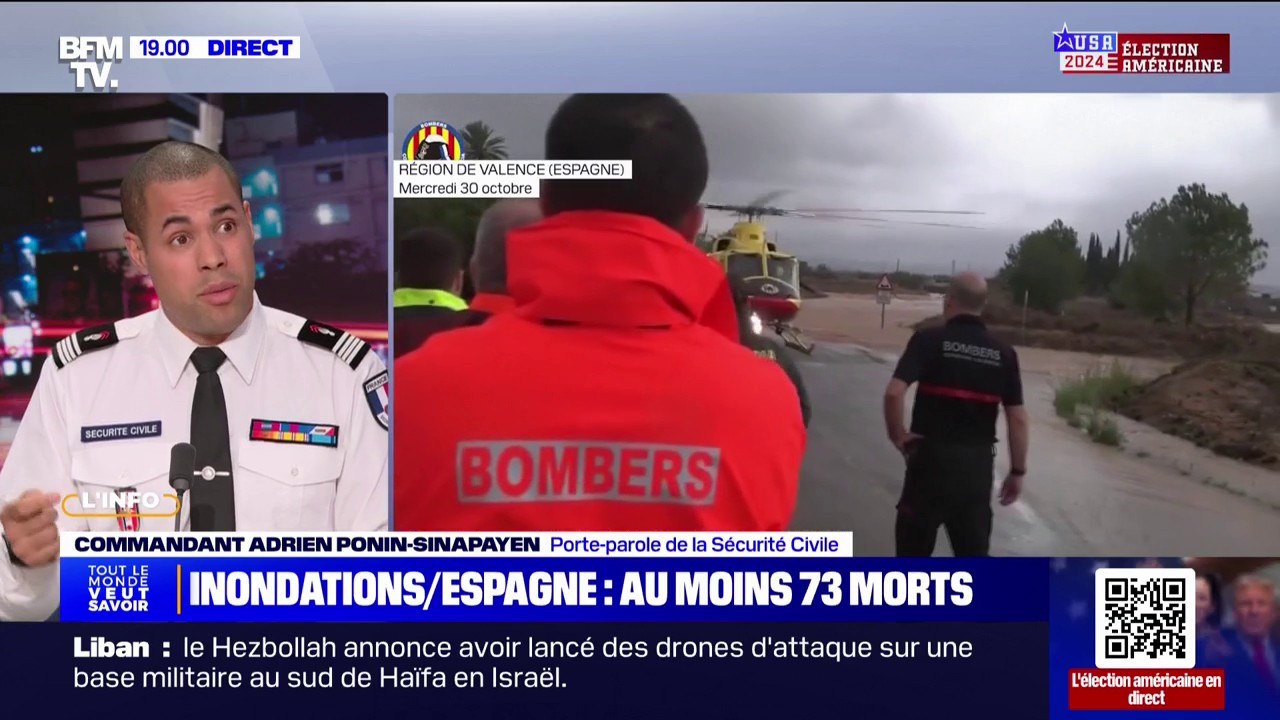 Inondations: "On est en mesure de partir si l'Espagne souhaite que nous intervenions", indique le porte-parole de la Sécurité civile