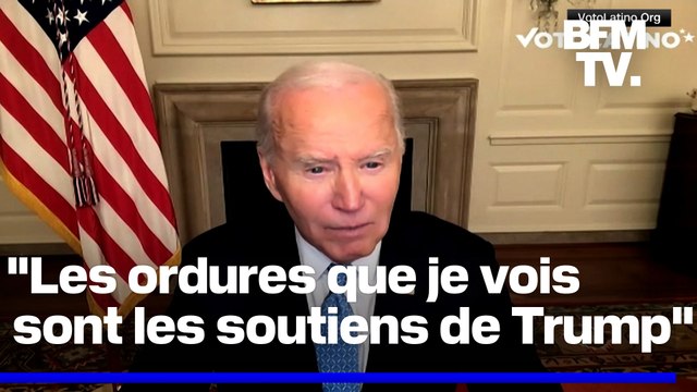 Élections américaines: Joe Biden insulte les électeurs de Donald Trump en les qualifiant d' ordures