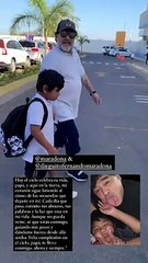 Dieguito Fernando Maradona compartió imágenes inéditas con su padre