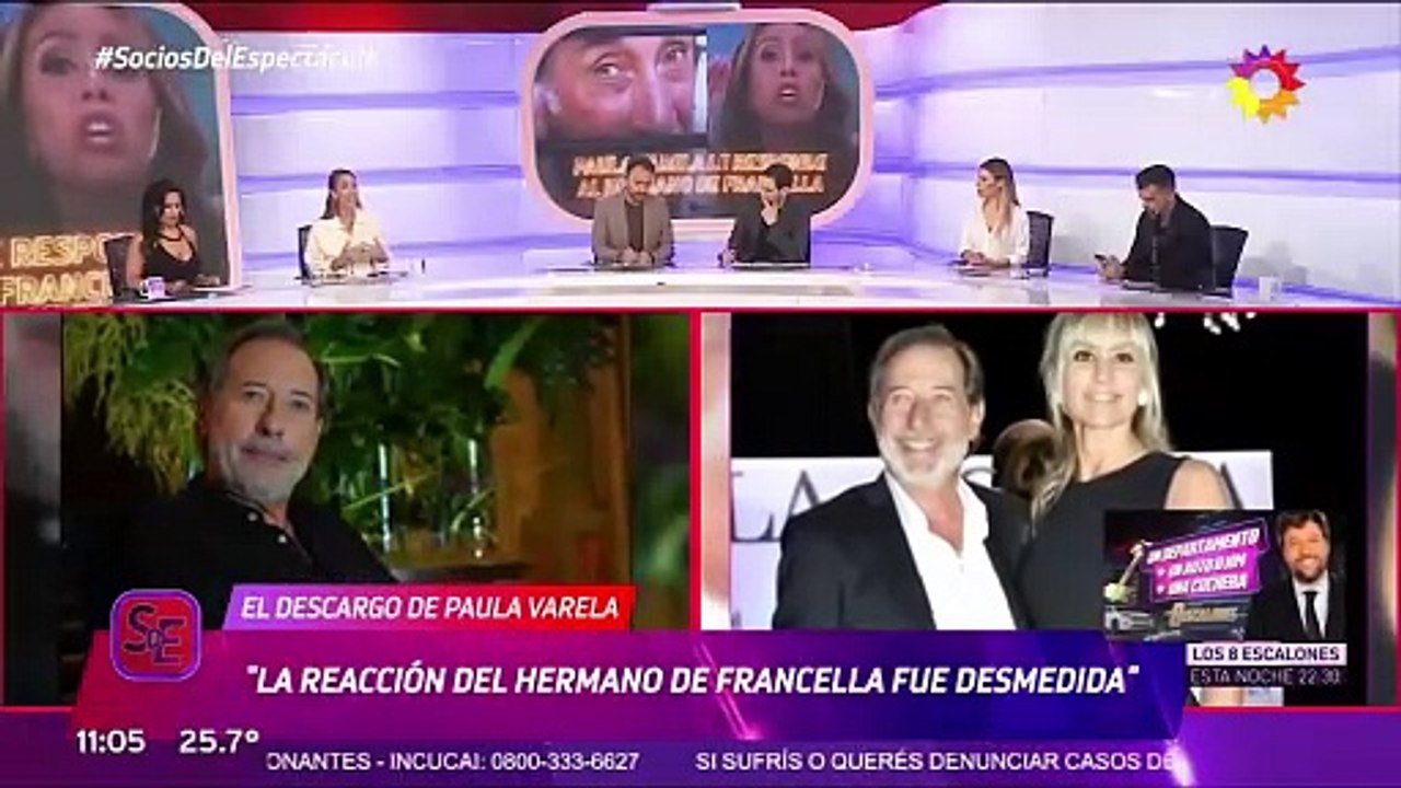 El descargo de Paula Varela tras el insulto del hermano de Guillermo Francella