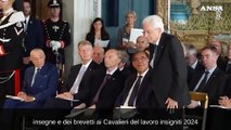 Al Quirinale la cerimonia per i nuovi Cavalieri del lavoro