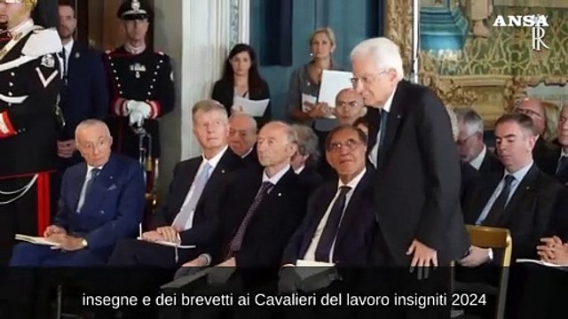 Al Quirinale la cerimonia per i nuovi Cavalieri del lavoro