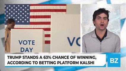 Trump Stands A 63% Chance Of Winning, According To Betting Platform Kalshi
