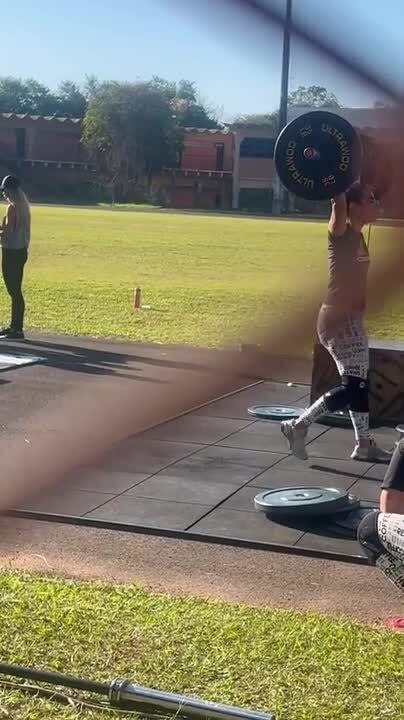 Girl Drops Weight on Herself While Lifting Weights