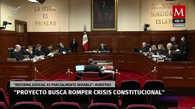 Ministro de SCJN propone invalidar parte de reforma judicial para evitar crisis constitucional