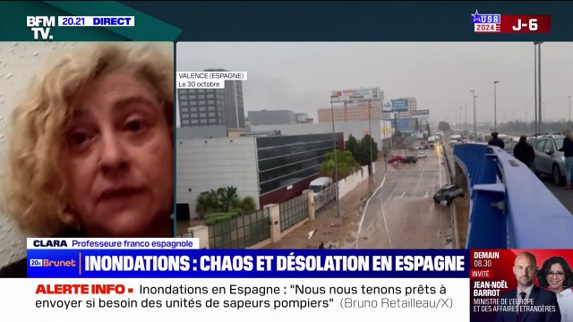 Inondations en Espagne: C'est absolument horrible , témoigne Clara, professeure franco-espagnole qui réside à Valence