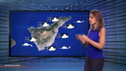 La previsión del tiempo en Canarias para el 31 de octubre de 2024, en Atlántico Televisión.