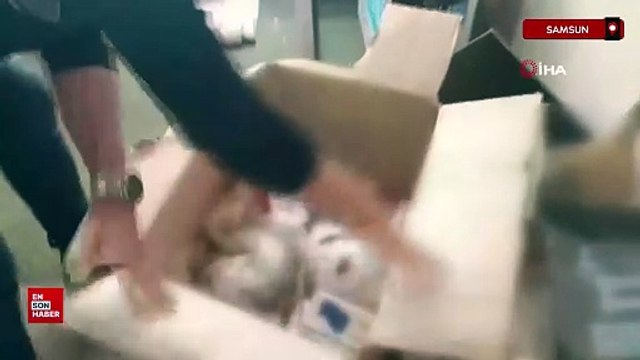 Samsun'da 20 bin adet makaron ele geçirildi