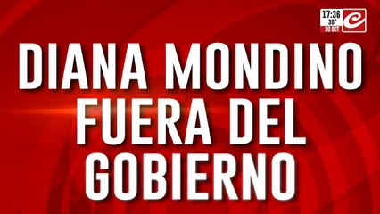Diana Mondino fuera del gobierno