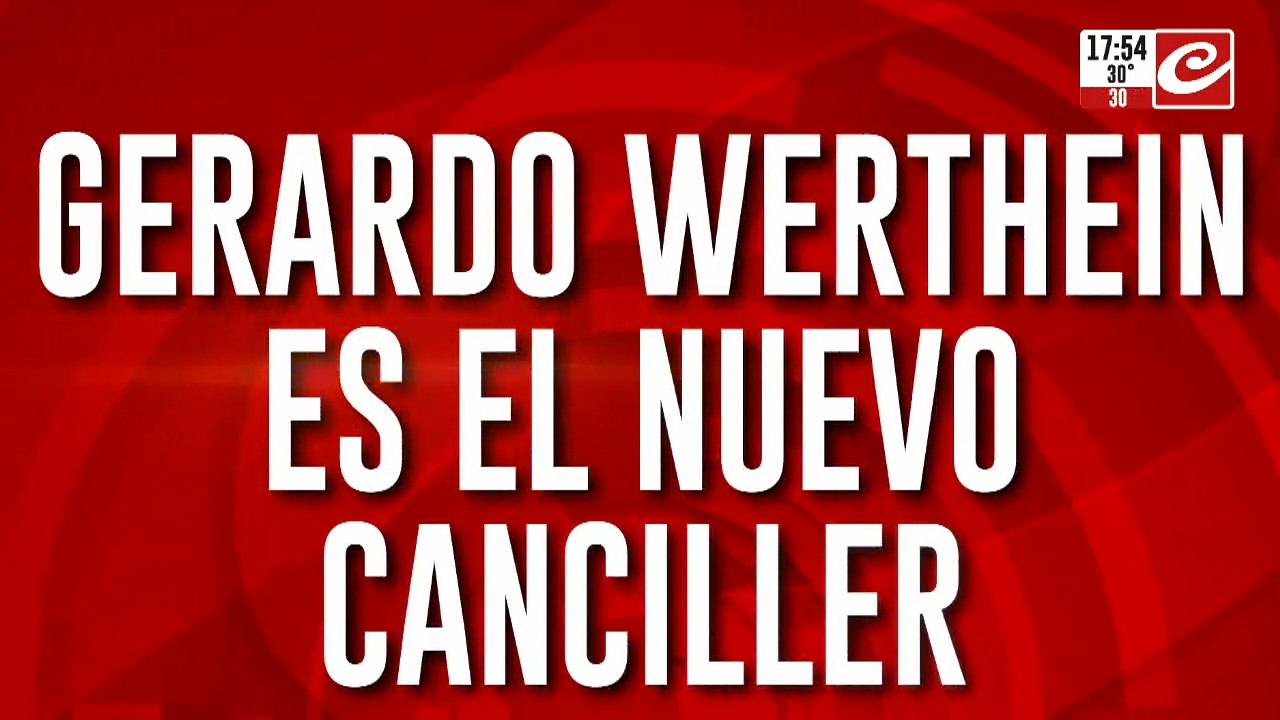 Gerardo Werthein es el nuevo canciller
