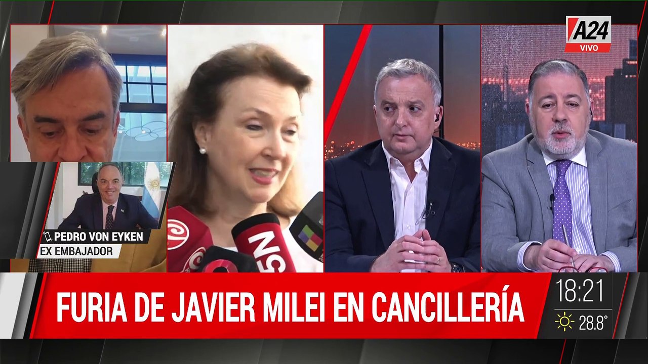 CRISIS EN LA DIPLOMACIA ARGENTINA: "NO PUEDE COMETERSE ESE ERROR", ex embajador Pedro Von Eyken