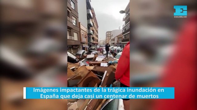 Imágenes impactantes de la trágica inundación en España que deja casi un centenar de muertos