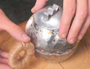Turning scrap into a sturdy kettle!